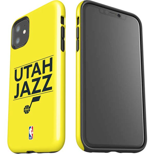 NBA Utah Jazz Standard - Yellow iPhone 11 Impact Case