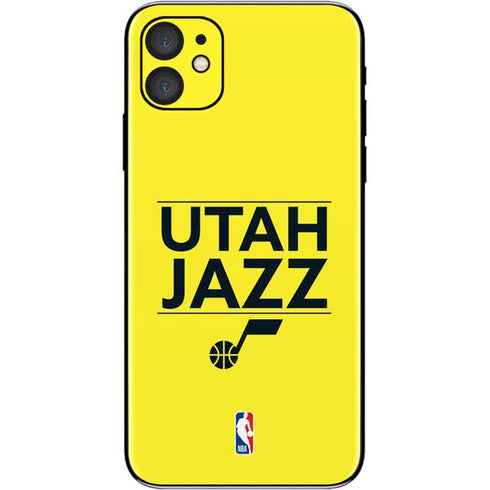 NBA Utah Jazz Standard - Yellow iPhone 11 Skin
