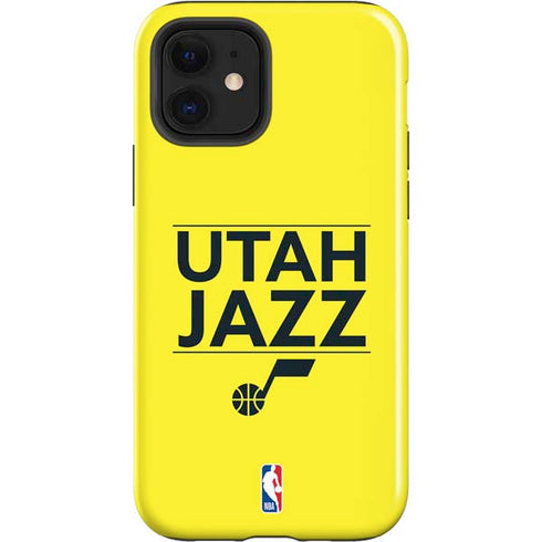 NBA Utah Jazz Standard - Yellow iPhone 12 Impact Case