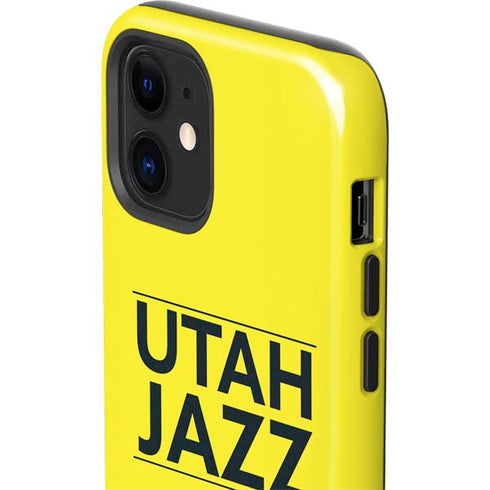NBA Utah Jazz Standard - Yellow iPhone 12 Impact Case