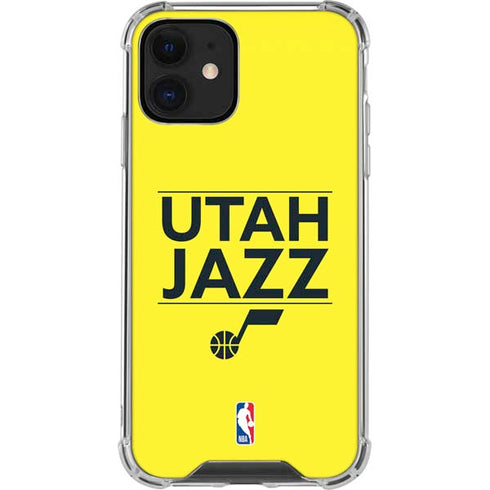 NBA Utah Jazz Standard - Yellow iPhone 12 Mini Clear Case