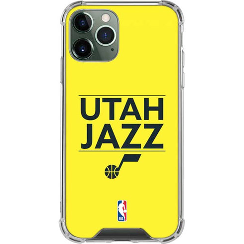 NBA Utah Jazz Standard - Yellow iPhone 12 Pro Clear Case