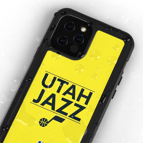 NBA Utah Jazz Standard - Yellow iPhone 12 Pro Waterproof Case