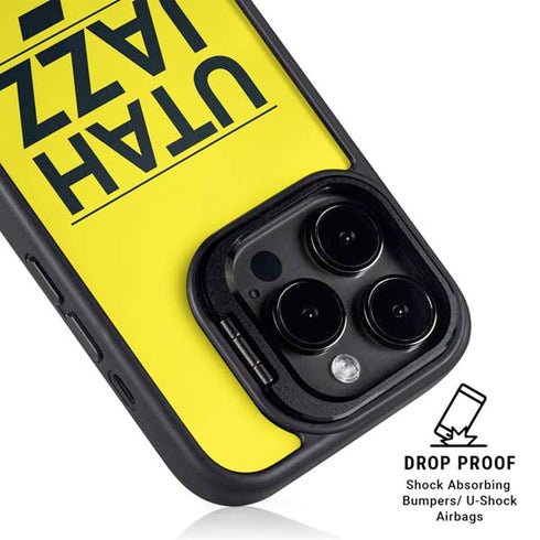 NBA Utah Jazz Standard - Yellow iPhone 13 Pro Kickstand Case