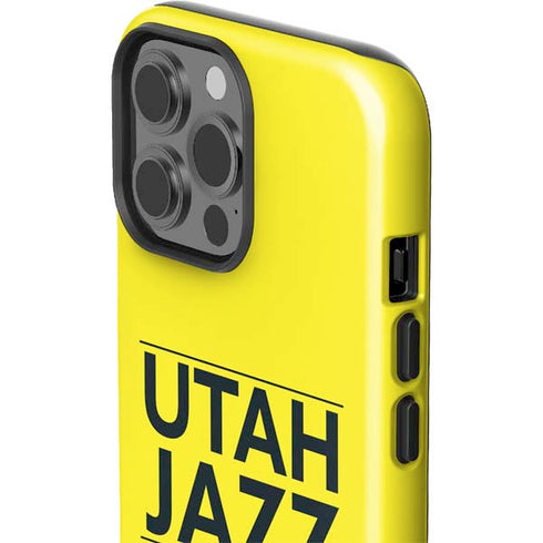 NBA Utah Jazz Standard - Yellow iPhone 13 Pro Max Impact Case