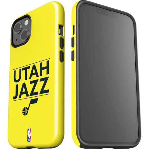 NBA Utah Jazz Standard - Yellow iPhone 14 Impact Case