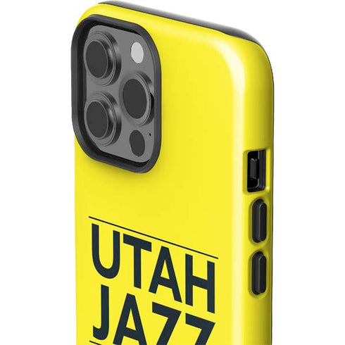 NBA Utah Jazz Standard - Yellow iPhone 14 Pro Max Impact Case