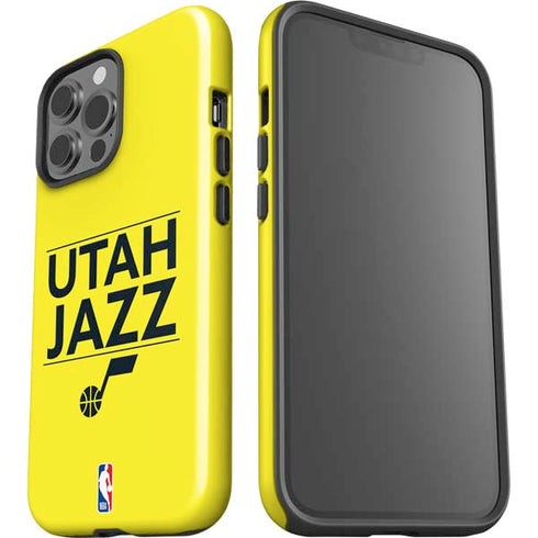 NBA Utah Jazz Standard - Yellow iPhone 14 Pro Max Impact Case