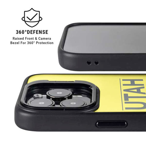 NBA Utah Jazz Standard - Yellow iPhone 14 Pro Max Kickstand Case