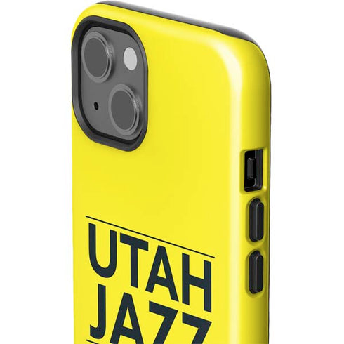 NBA Utah Jazz Standard - Yellow iPhone 15 Plus Impact Case