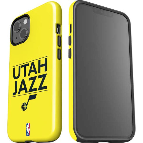 NBA Utah Jazz Standard - Yellow iPhone 15 Plus Impact Case