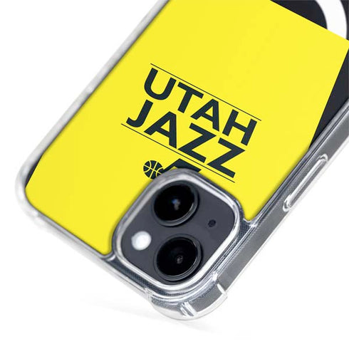 NBA Utah Jazz Standard - Yellow iPhone 15 Plus MagSafe Case