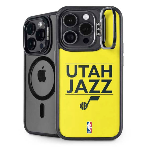 NBA Utah Jazz Standard - Yellow iPhone 15 Pro Kickstand Case