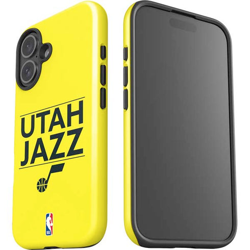 NBA Utah Jazz Standard - Yellow iPhone 16 Impact Case