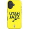 NBA Utah Jazz Standard - Yellow iPhone 16 Plus Impact Case