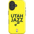 NBA Utah Jazz Standard - Yellow iPhone 16 Plus Impact Case
