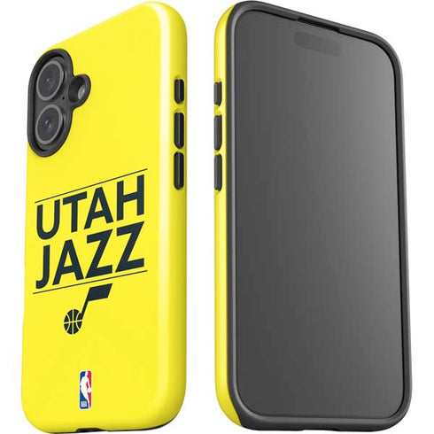 NBA Utah Jazz Standard - Yellow iPhone 16 Plus Impact Case