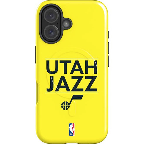NBA Utah Jazz Standard - Yellow iPhone 16 Plus Magsafe Impact Case