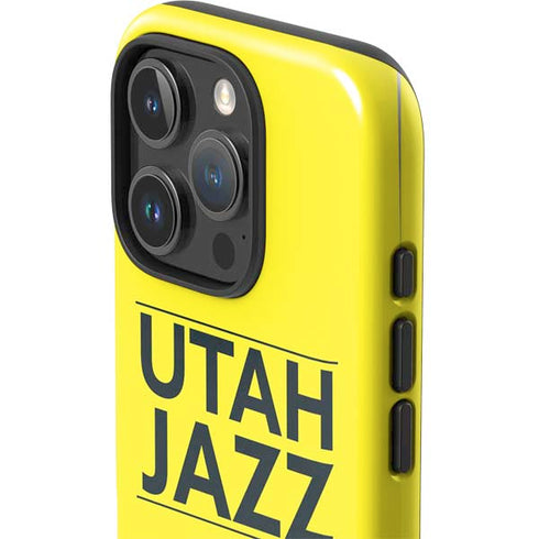 NBA Utah Jazz Standard - Yellow iPhone 16 Pro Max Impact Case