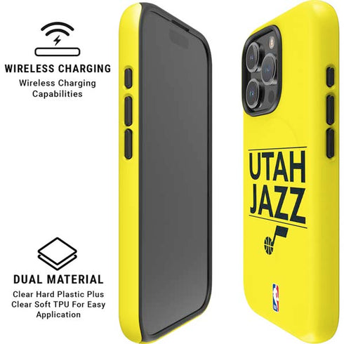 NBA Utah Jazz Standard - Yellow iPhone 16 Pro Max Magsafe Impact Case