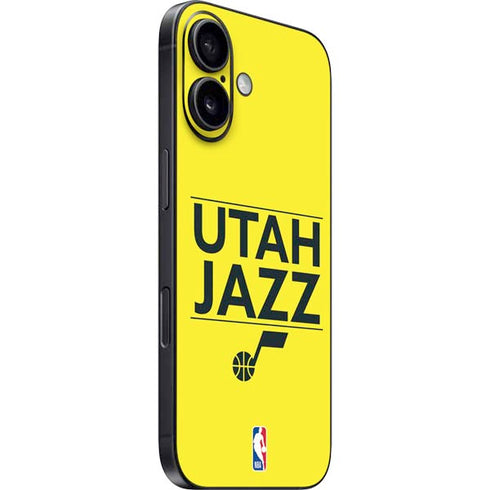 NBA Utah Jazz Standard - Yellow iPhone 16 Skin