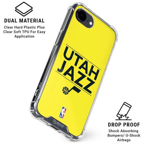 NBA Utah Jazz Standard - Yellow iPhone 16e Clear Case
