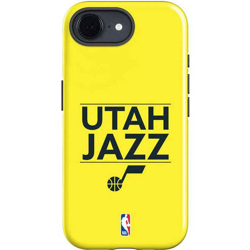 NBA Utah Jazz Standard - Yellow iPhone 16e Impact Case