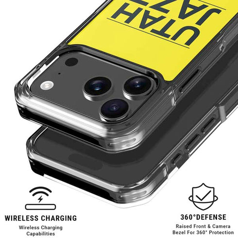 NBA Utah Jazz Standard - Yellow iPhone 18 Pro Clear Case