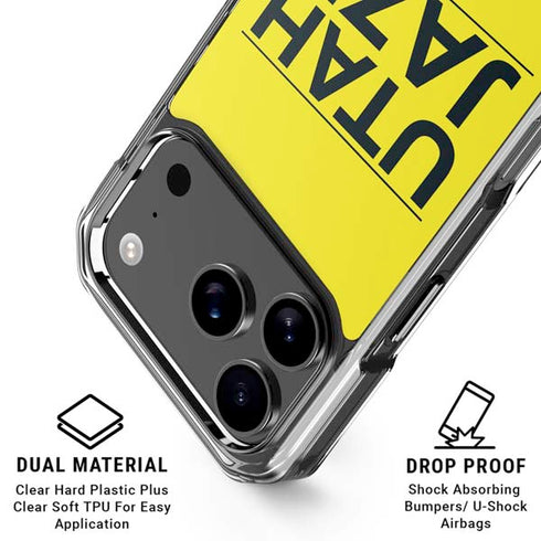 NBA Utah Jazz Standard - Yellow iPhone 18 Pro Clear Case