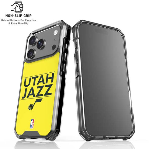 NBA Utah Jazz Standard - Yellow iPhone 18 Pro Clear Case
