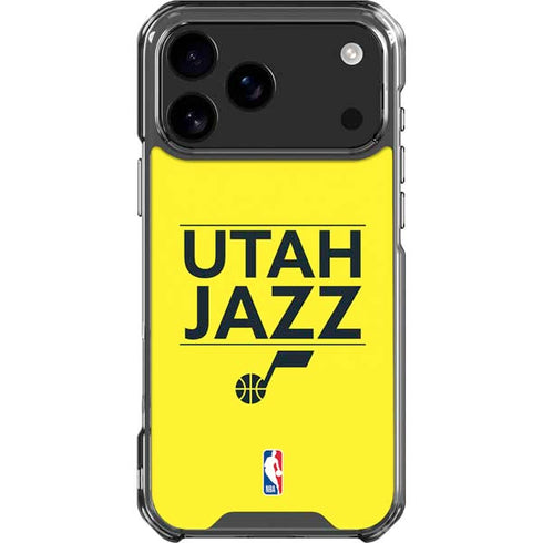 NBA Utah Jazz Standard - Yellow iPhone 18 Pro Max Clear Case