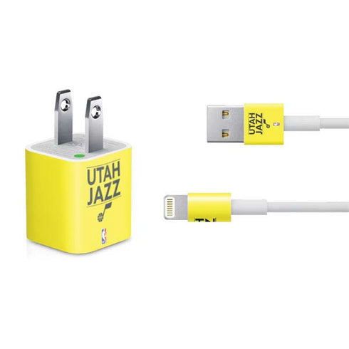 NBA Utah Jazz Standard - Yellow iPhone Charger (5W USB) Skin