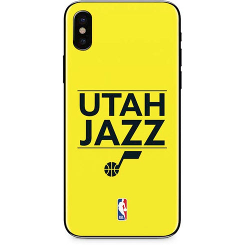 NBA Utah Jazz Standard - Yellow iPhone X Skin