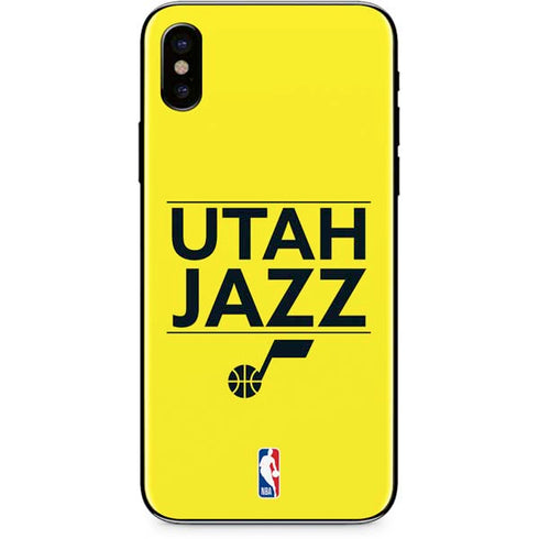 NBA Utah Jazz Standard - Yellow iPhone XS Skin