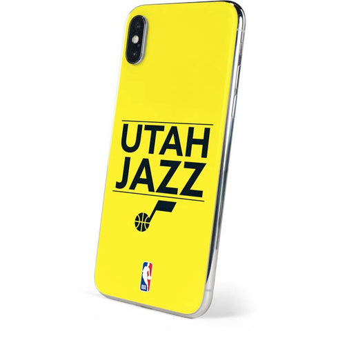 NBA Utah Jazz Standard - Yellow iPhone XS Skin