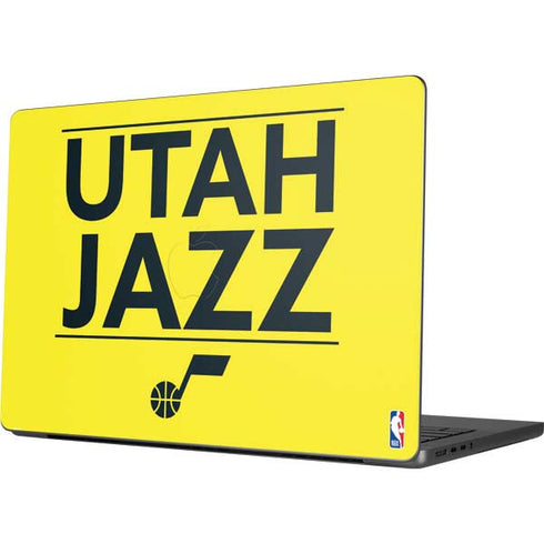 NBA Utah Jazz Standard - Yellow MacBook Pro 14in (2021-24) Skin
