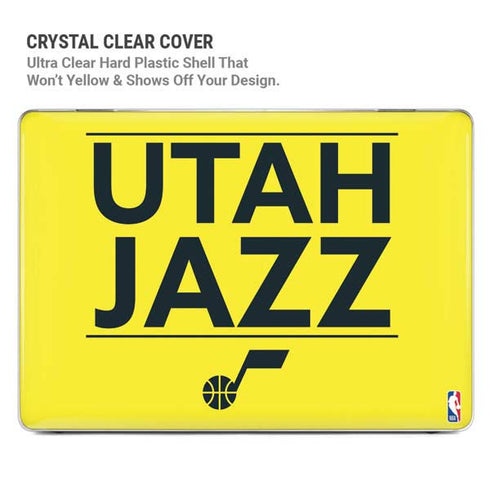 NBA Utah Jazz Standard - Yellow MacBook Pro 16in (2019-20) Case plus Skin