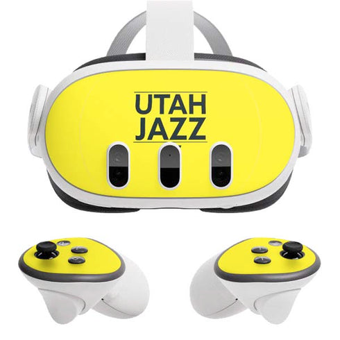 NBA Utah Jazz Standard - Yellow Meta Quest 3 Skin