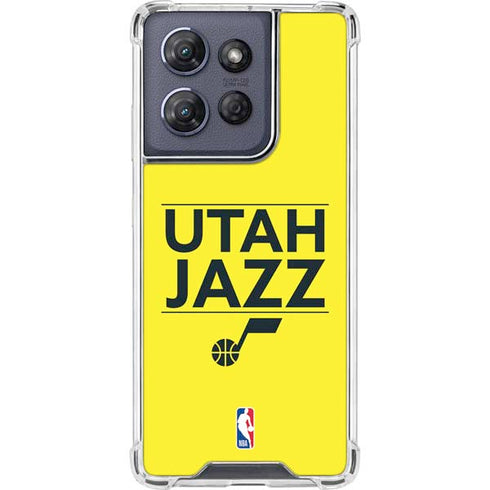 NBA Utah Jazz Standard - Yellow Moto G 5G (2025) Clear Case
