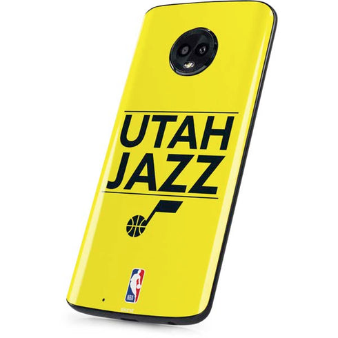NBA Utah Jazz Standard - Yellow Moto G6 Skin