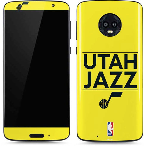 NBA Utah Jazz Standard - Yellow Moto G6 Skin