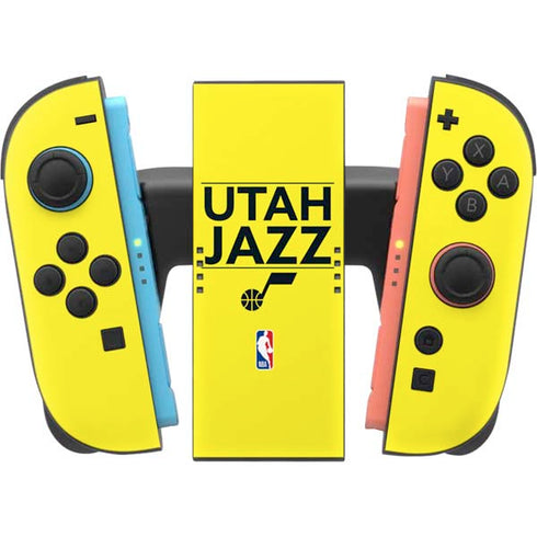 NBA Utah Jazz Standard - Yellow Nintendo Switch 2 (2025) Joy-Con Controller Skin