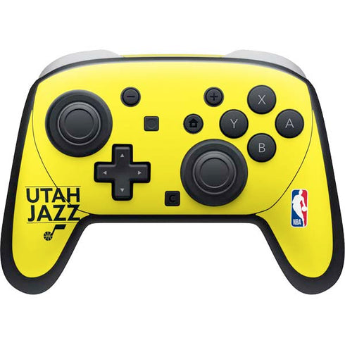 NBA Utah Jazz Standard - Yellow Nintendo Switch 2 (2025) Pro Controller Skin