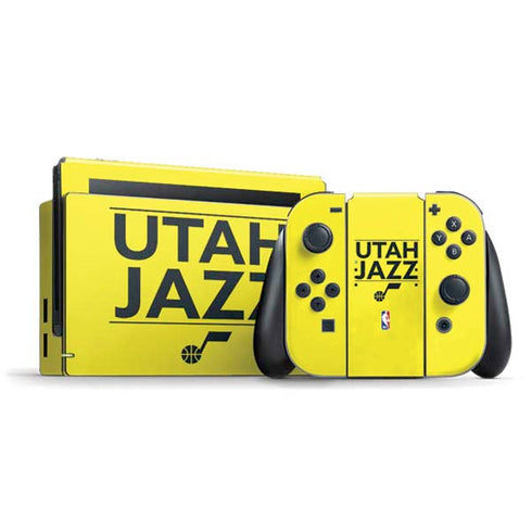 NBA Utah Jazz Standard - Yellow Nintendo Switch Bundle Skin