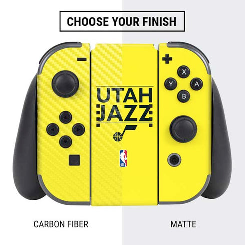 NBA Utah Jazz Standard - Yellow Nintendo Switch Bundle Skin