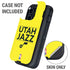 NBA Utah Jazz Standard - Yellow Otterbox Defender iPhone Skin