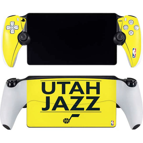 NBA Utah Jazz Standard - Yellow PlayStation Portal Remote Player Skin
