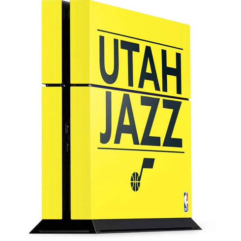 NBA Utah Jazz Standard - Yellow PS4 Console Skin