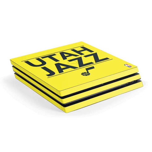 NBA Utah Jazz Standard - Yellow PS4 Pro Console Skin