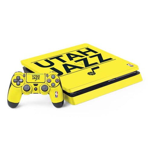 NBA Utah Jazz Standard - Yellow PS4 Slim Bundle Skin
